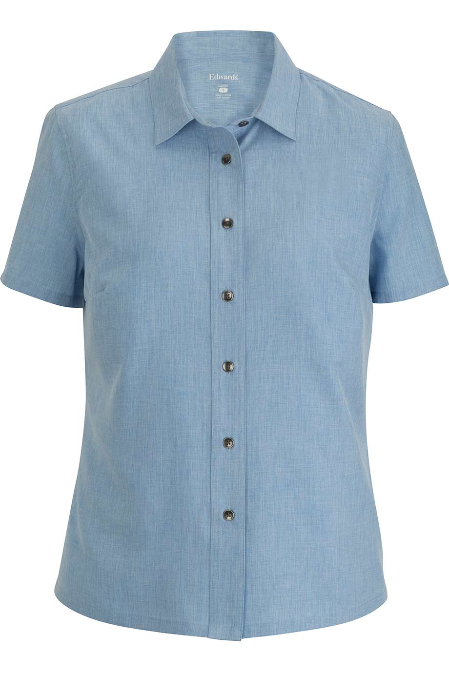 EDWARDS MELANGE LADIES CAMP SHIRT