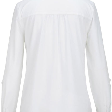 EDWARDS LADIES OPEN NECK LONG SLEEVE BLOUSE