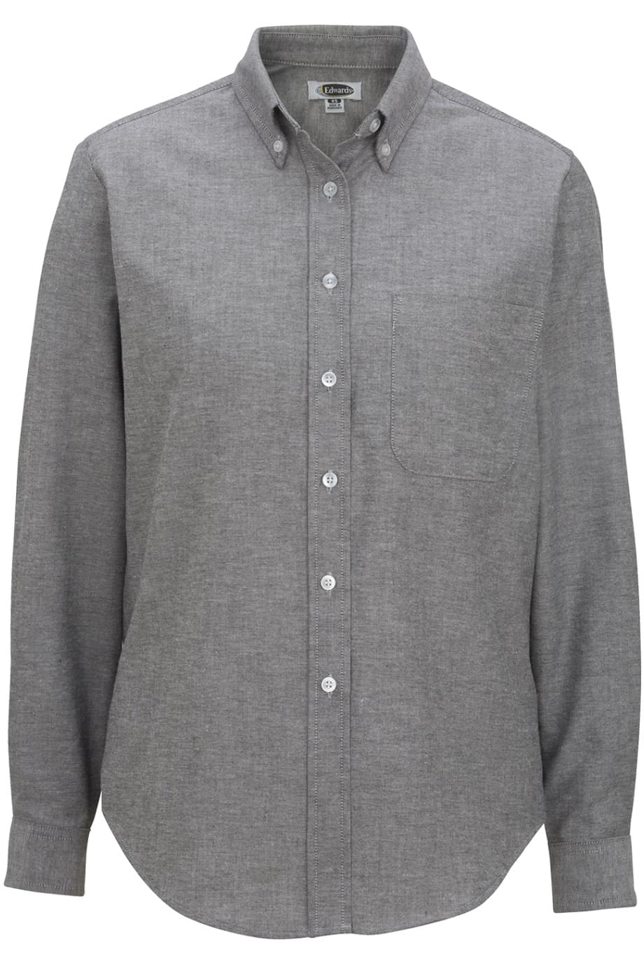 EDWARDS LADIES LONG SLEEVE OXFORD SHIRT