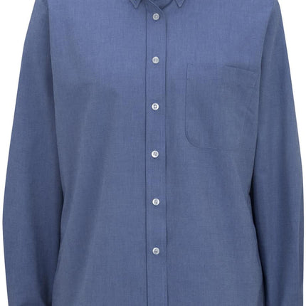 EDWARDS LADIES LONG SLEEVE OXFORD SHIRT