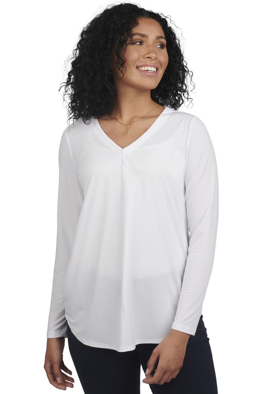 EDWARDS LADIES SOFT PLEATED BLOUSE