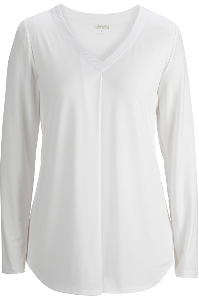 EDWARDS LADIES SOFT PLEATED BLOUSE