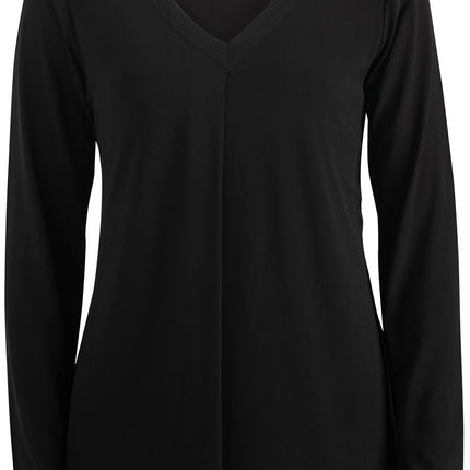 EDWARDS LADIES SOFT PLEATED BLOUSE