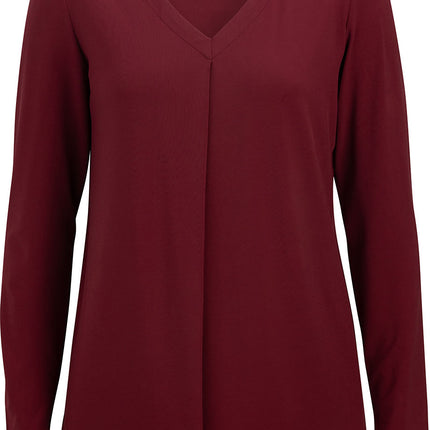 EDWARDS LADIES SOFT PLEATED BLOUSE