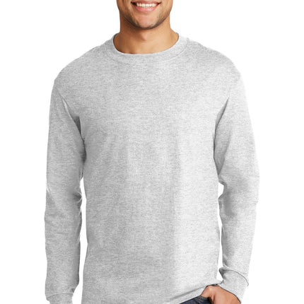 Hanes ® Beefy-T ® -  100% Cotton Long Sleeve T-Shirt.  5186
