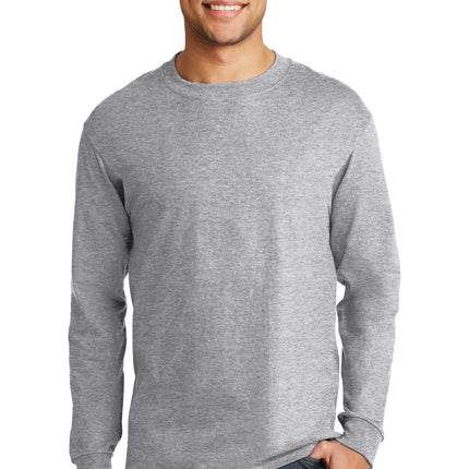 Hanes ® Beefy-T ® -  100% Cotton Long Sleeve T-Shirt.  5186