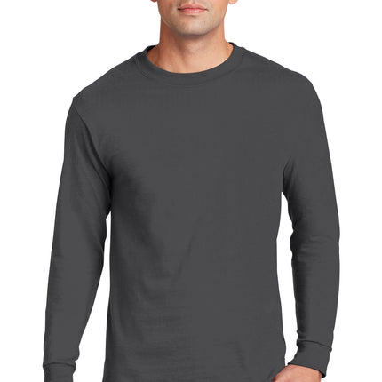 Hanes ® Beefy-T ® -  100% Cotton Long Sleeve T-Shirt.  5186