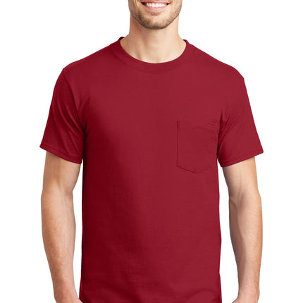 Hanes ® Beefy-T ® - 100% Cotton T-Shirt with Pocket. 5190