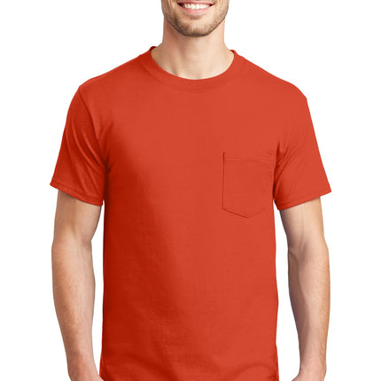 Hanes ® Beefy-T ® - 100% Cotton T-Shirt with Pocket. 5190