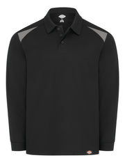 Dickies® Men's Team Performance Long-Sleeve Polo / LL66BK