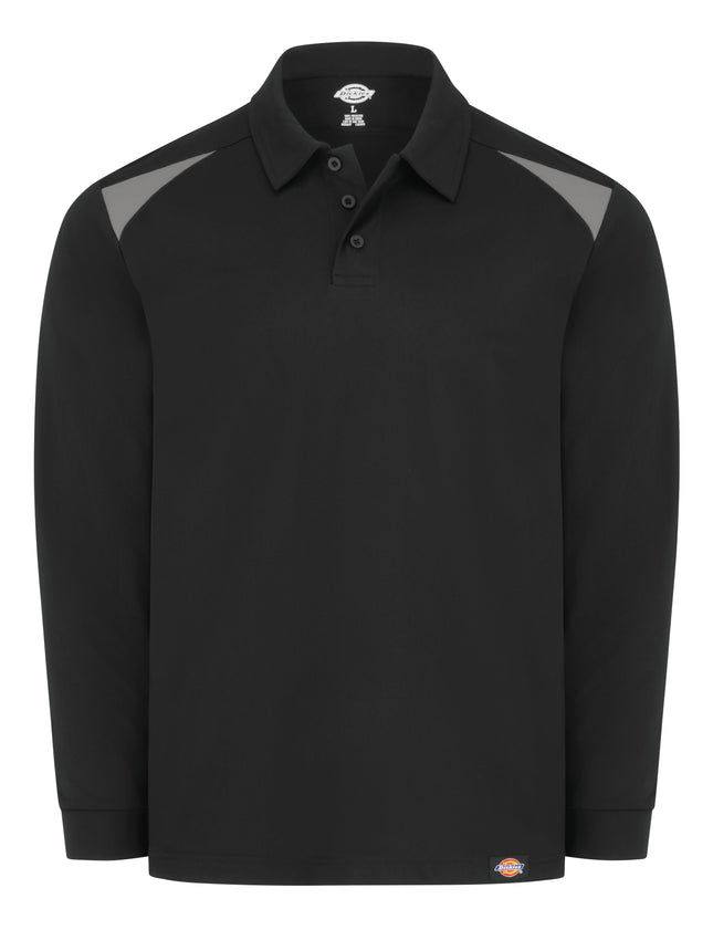 Dickies® Men's Team Performance Long-Sleeve Polo / LL66BK