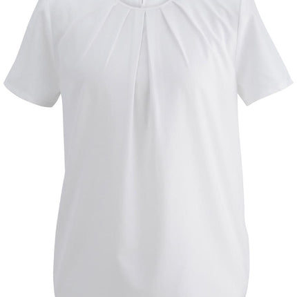 EDWARDS LADIES JEWEL NECK SS BLOUSE