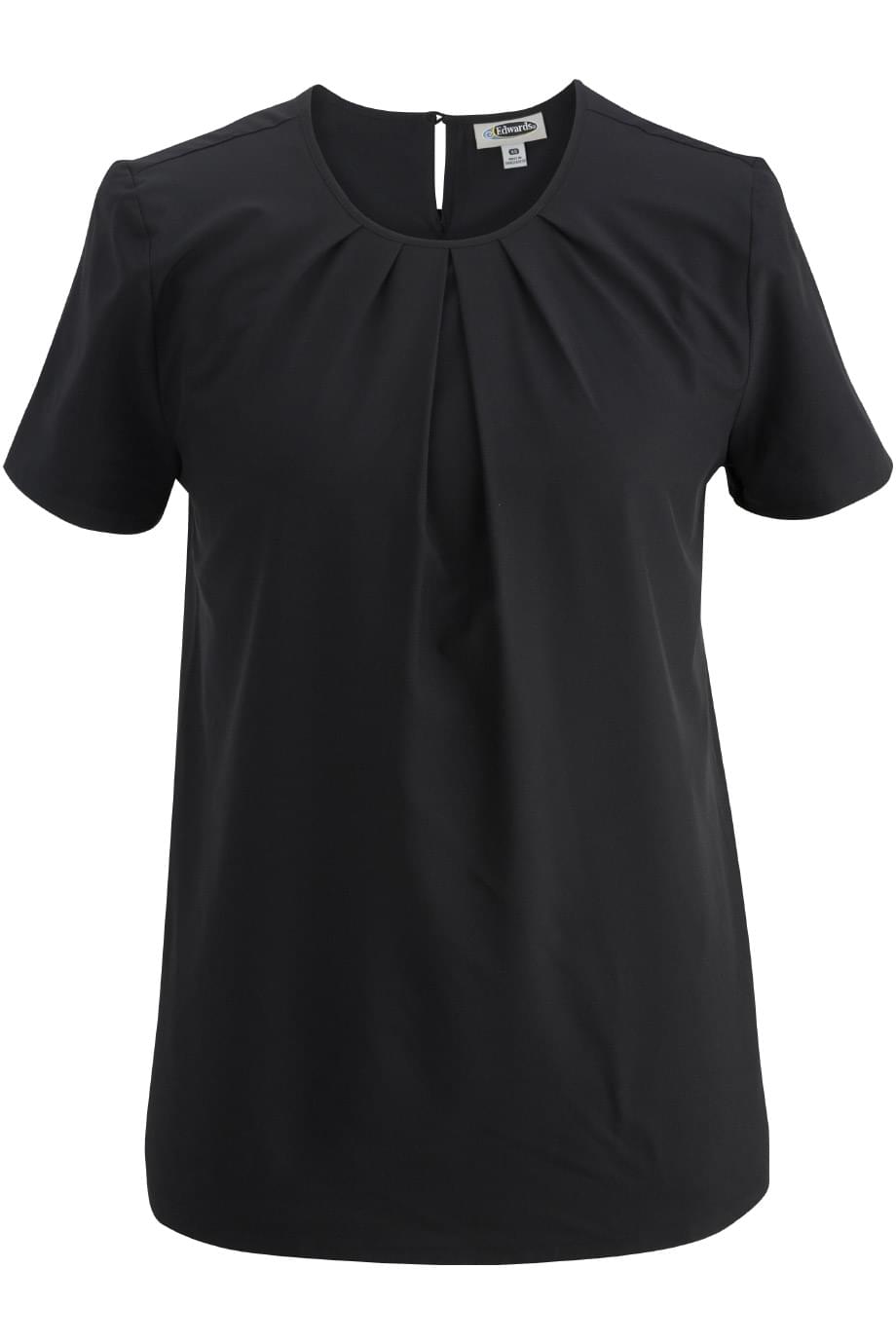 EDWARDS LADIES JEWEL NECK SS BLOUSE