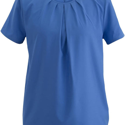EDWARDS LADIES JEWEL NECK SS BLOUSE
