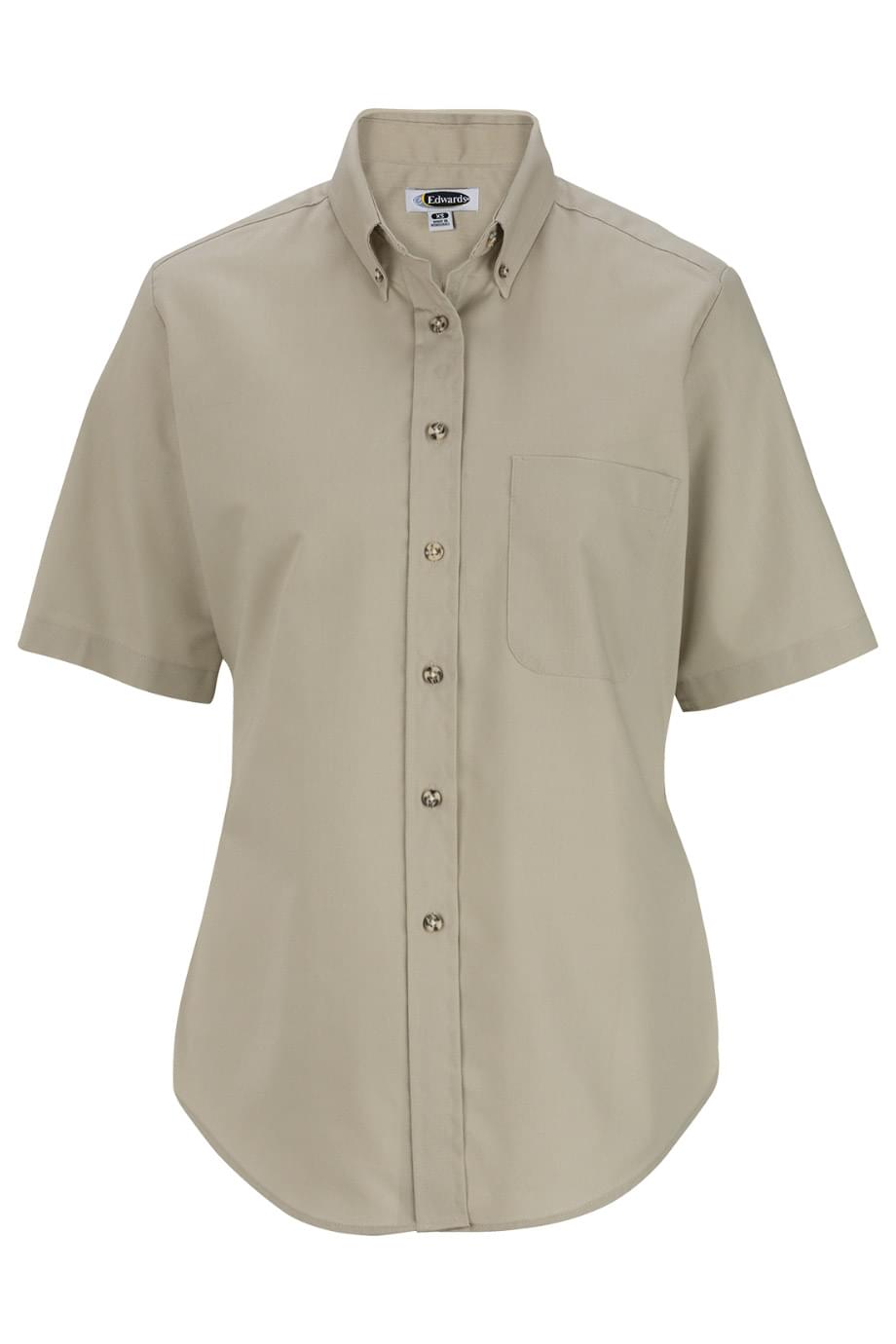 EDWARDS EASY CARE POPLIN SHORT SLEEVE LADIES SHIRT