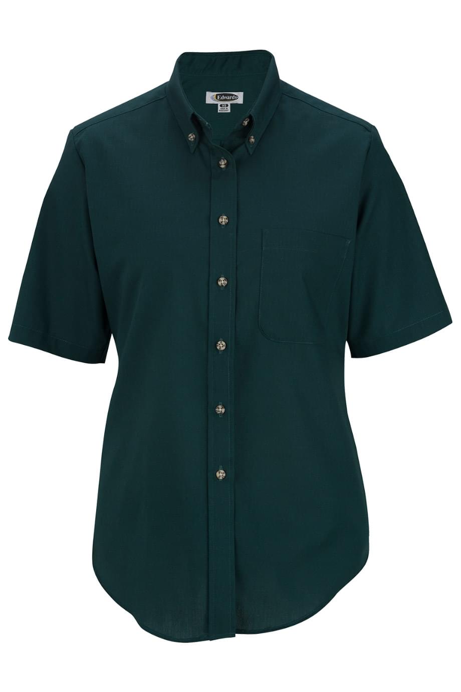 EDWARDS EASY CARE POPLIN SHORT SLEEVE LADIES SHIRT