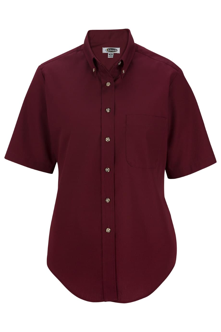 EDWARDS EASY CARE POPLIN SHORT SLEEVE LADIES SHIRT
