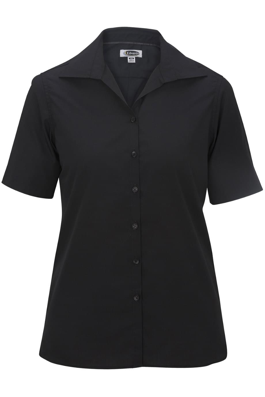 EDWARDS LADIES LIGHTWEIGHT SHORT SLEEVE POPLIN BLOUSE