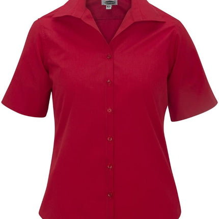 EDWARDS LADIES LIGHTWEIGHT SHORT SLEEVE POPLIN BLOUSE