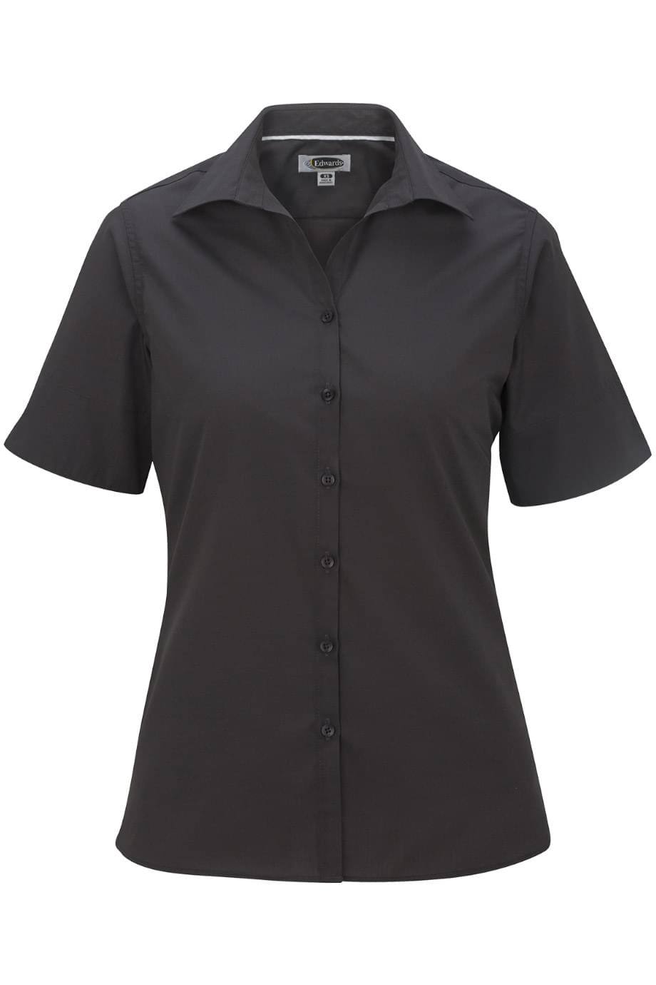 EDWARDS LADIES LIGHTWEIGHT SHORT SLEEVE POPLIN BLOUSE