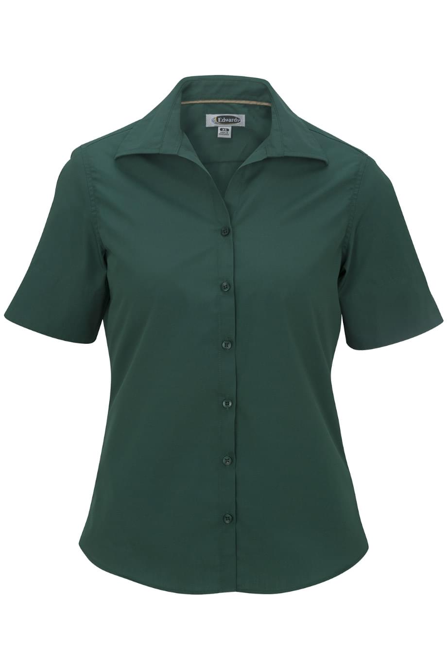 EDWARDS LADIES LIGHTWEIGHT SHORT SLEEVE POPLIN BLOUSE