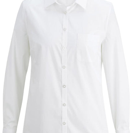 EDWARDS LADIES L/S STRETCH POPLIN BLOUSE