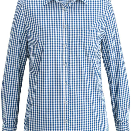 EDWARDS LADIES L/S STRETCH POPLIN BLOUSE