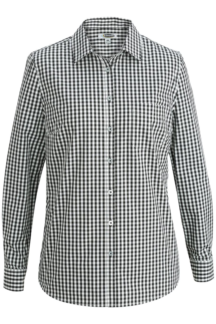 EDWARDS LADIES L/S STRETCH POPLIN BLOUSE