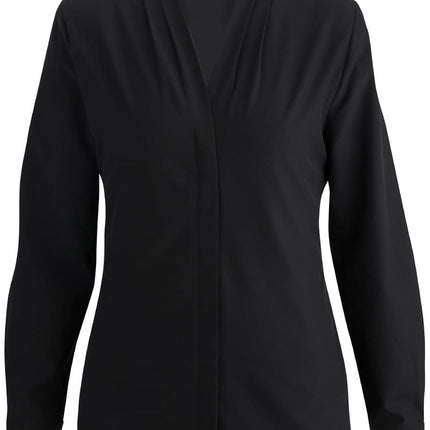 EDWARDS LADIES V-NECK LS BLOUSE