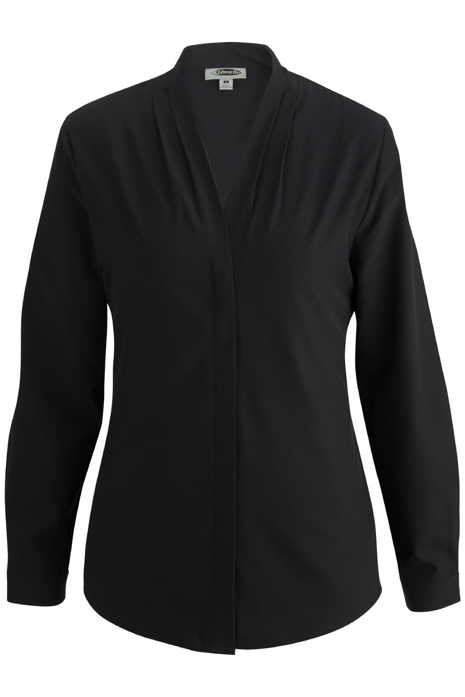 EDWARDS LADIES V-NECK LS BLOUSE