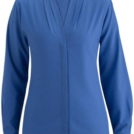 EDWARDS LADIES V-NECK LS BLOUSE