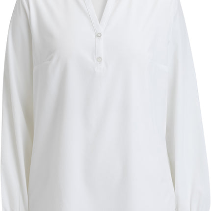 EDWARDS LADIES OPEN V NECK LONG SLEEVE BLOUSE