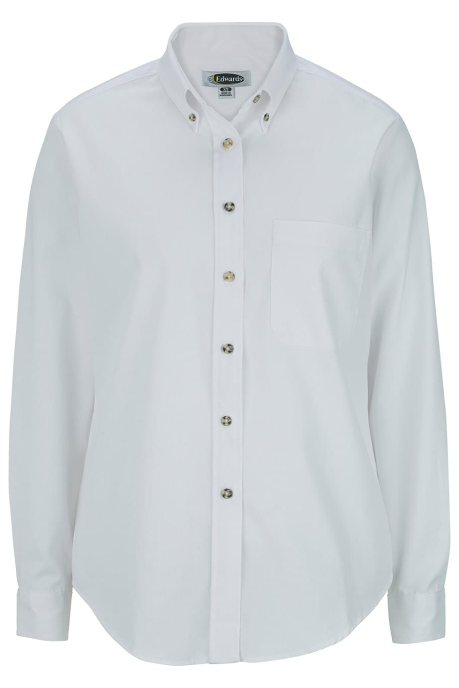 EDWARDS EASY CARE POPLIN LONG-SLEEVE LADIES SHIRT
