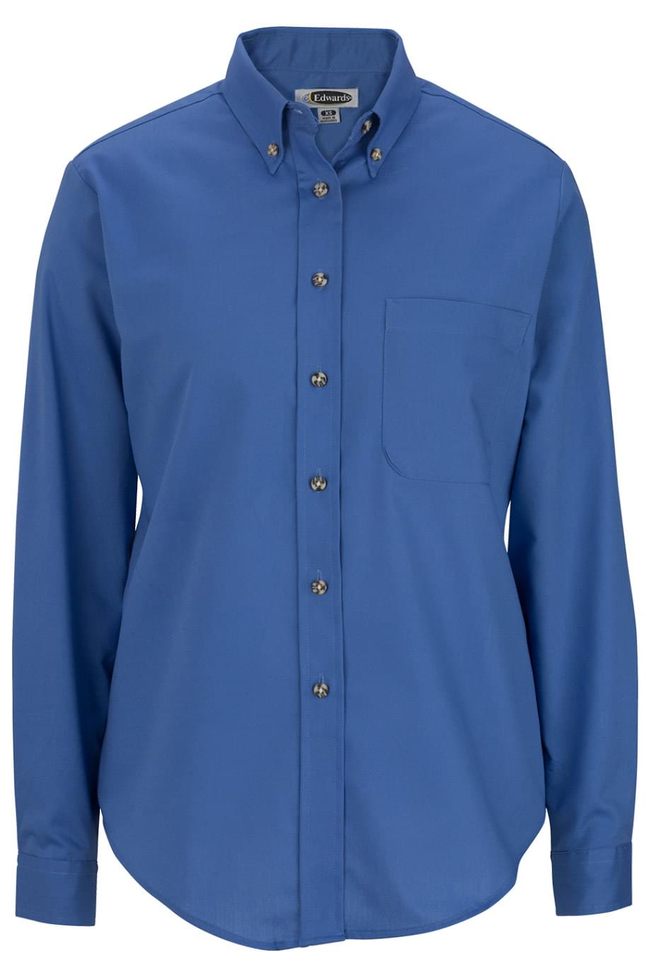 EDWARDS EASY CARE POPLIN LONG-SLEEVE LADIES SHIRT