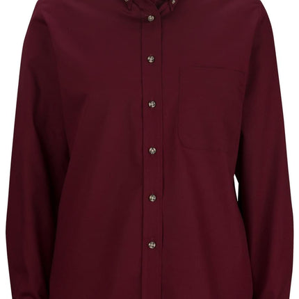 EDWARDS LADIES EASY CARE LONG SLEEVE POPLIN SHIRT