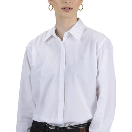 EDWARDS LADIES CAFE SHIRT-LONG SLEEVE