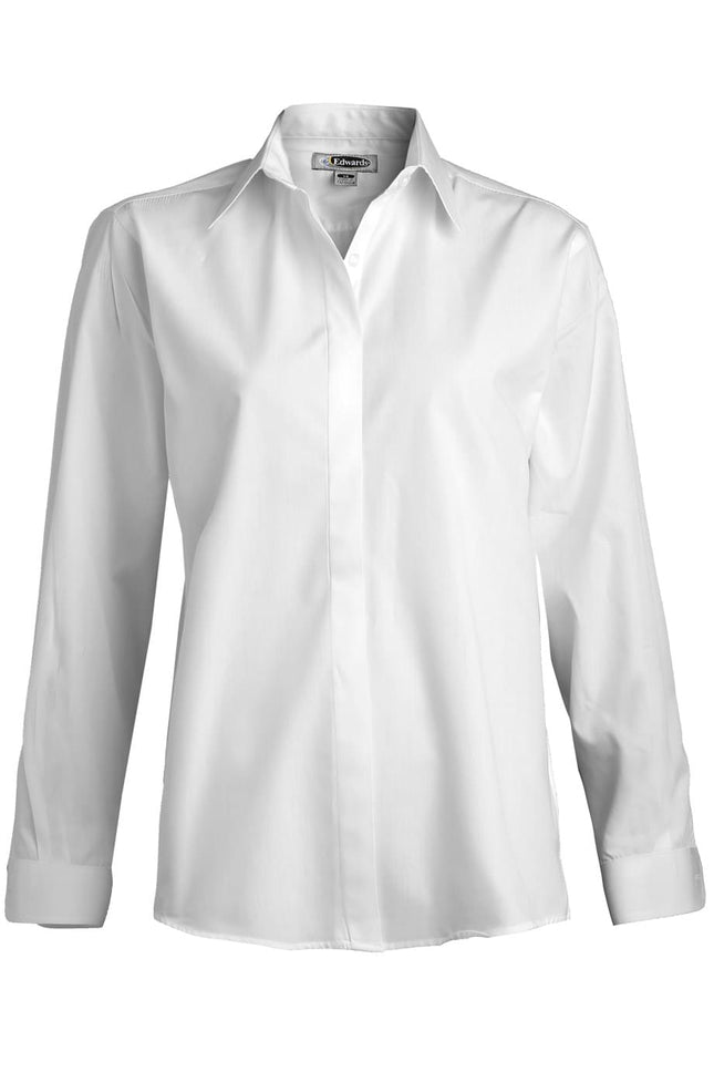 EDWARDS LADIES CAFE SHIRT-LONG SLEEVE
