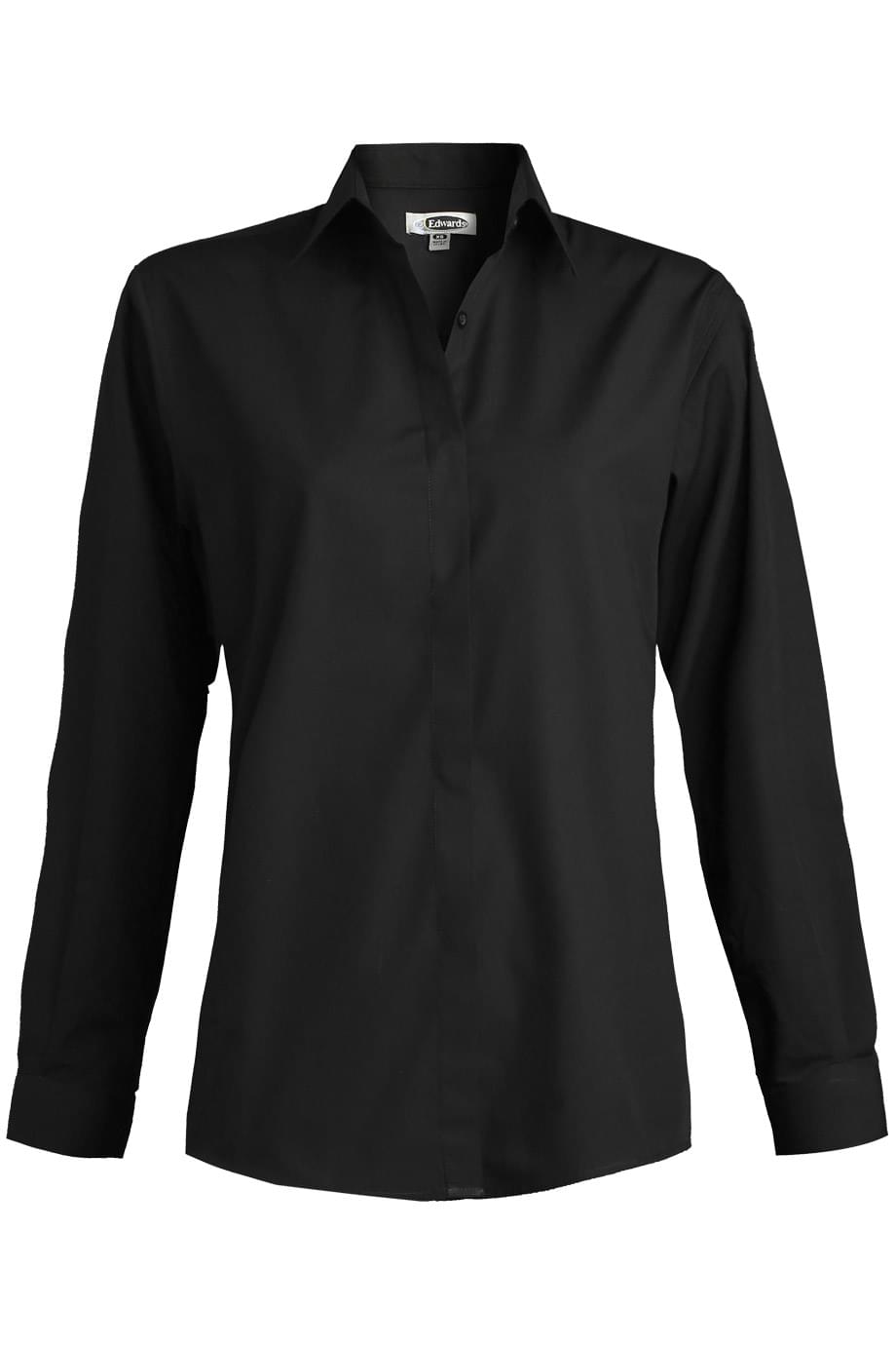 EDWARDS LADIES CAFE SHIRT-LONG SLEEVE