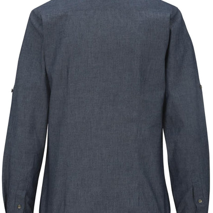 EDWARDS LADIES CHAMBRAY ROLL UP SLEEVE SHIRT