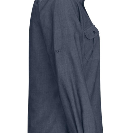 EDWARDS LADIES CHAMBRAY ROLL UP SLEEVE SHIRT