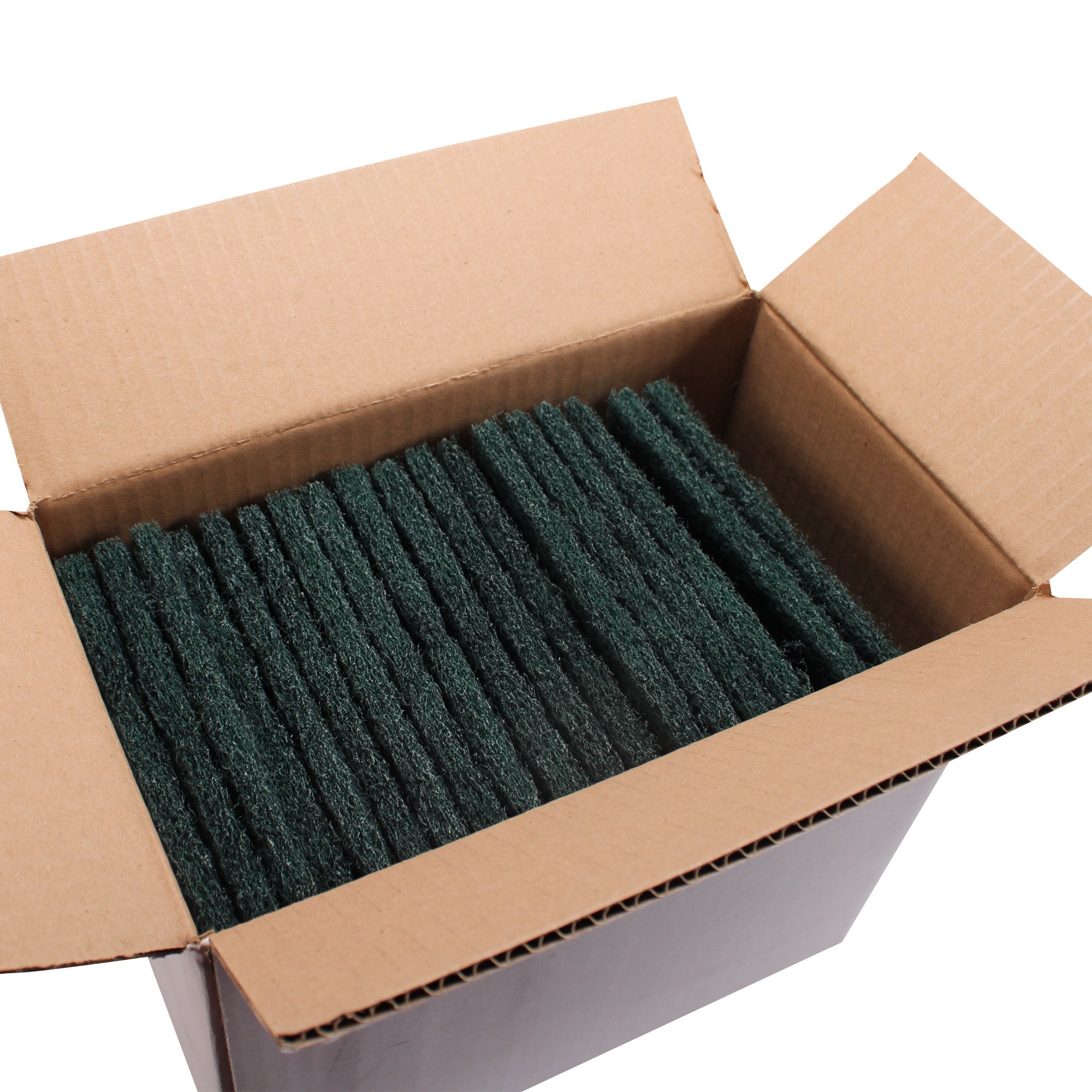 Performance Plus Scrubbing Hand Pad Green 6" x 9" Heavy Duty 18 / cs