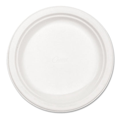Paper Dinnerware, Plate, 8.75" Dia, White, 500/carton