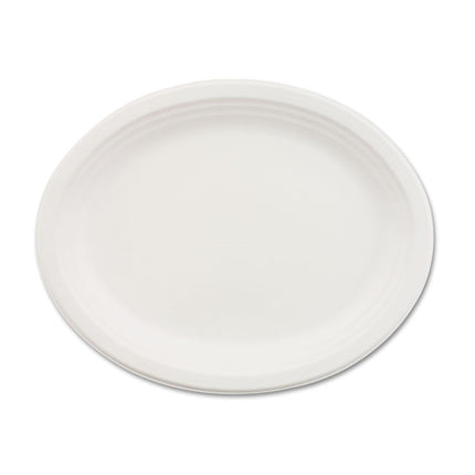 Classic Paper Dinnerware, Platter, 9.75 x 12.5, White, 500/Carton