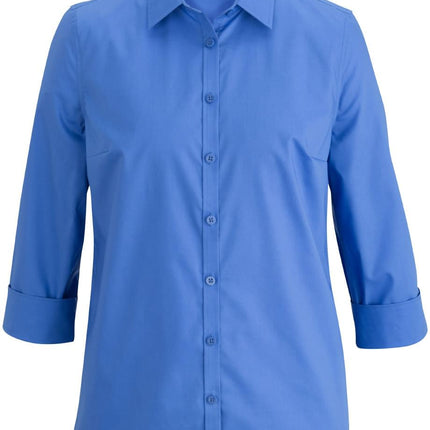 EDWARDS LADIES 3/4 SLEEVE STRETCH BROADCLOTH SHIRT