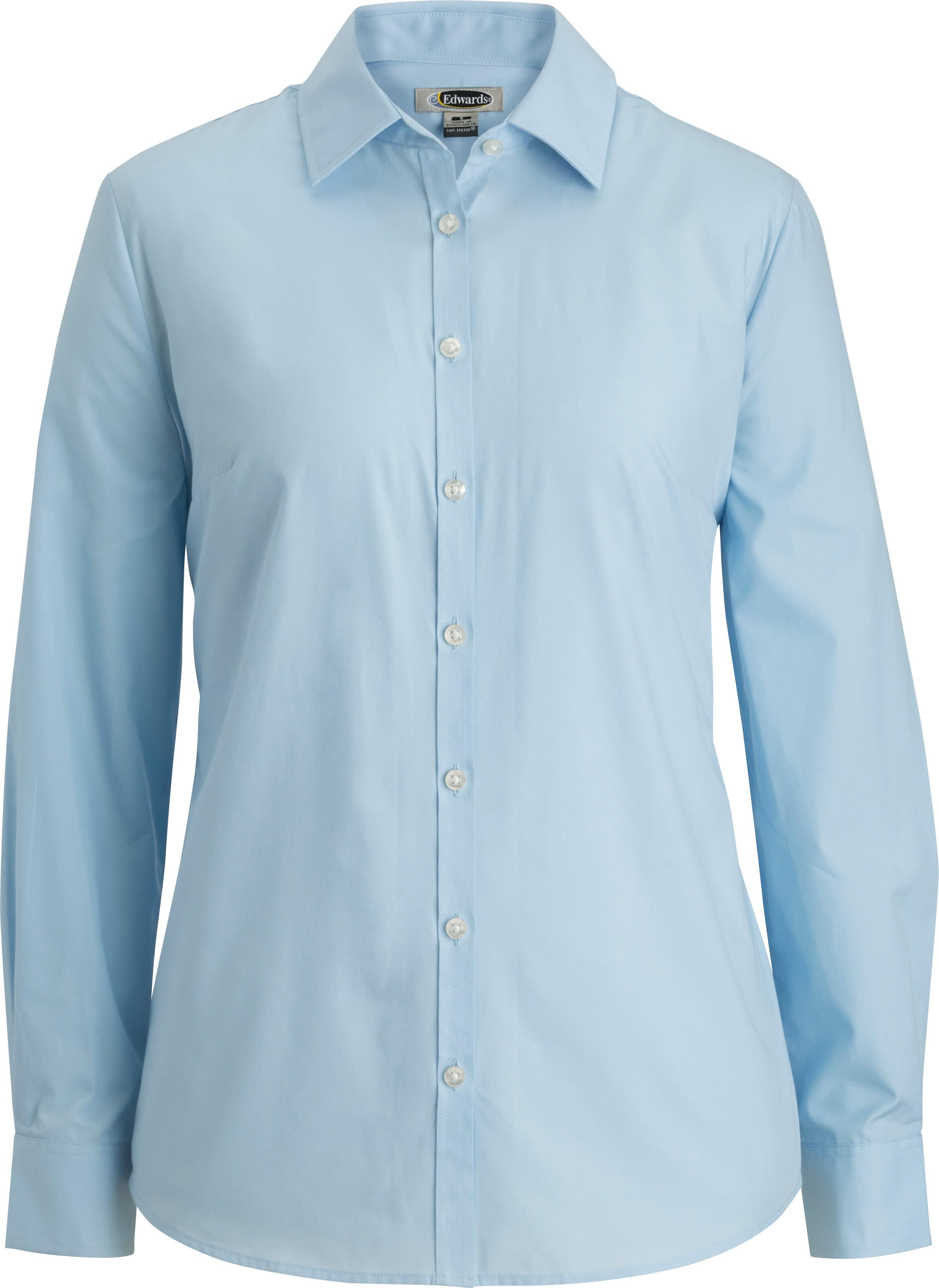 EDWARDS ESSENTIAL BROADCLOTH LONG SLEEVE LADIES SHIRT