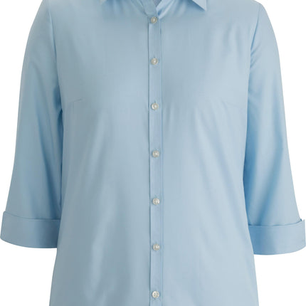 EDWARDS LADIES ESSENTIAL BROADCLOTH SHIRT 3/4 SLEEVE