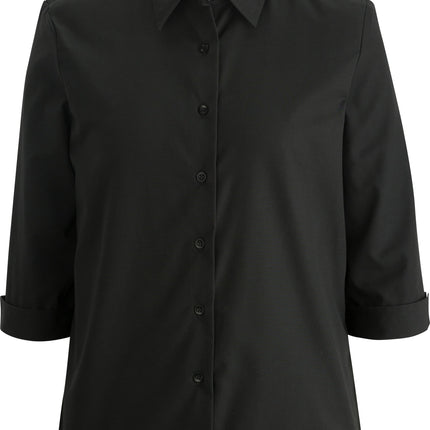 EDWARDS LADIES ESSENTIAL BROADCLOTH SHIRT 3/4 SLEEVE