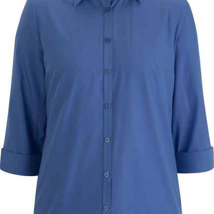 EDWARDS LADIES ESSENTIAL BROADCLOTH SHIRT 3/4 SLEEVE