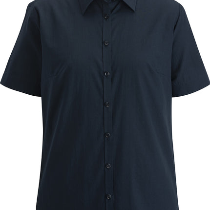 EDWARDS LADIES ESSENTIAL BROADCLOTH SHIRT SHORT SLEEVE