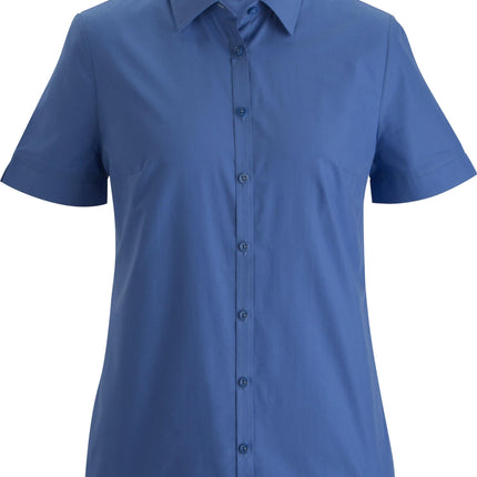 EDWARDS LADIES ESSENTIAL BROADCLOTH SHIRT SHORT SLEEVE